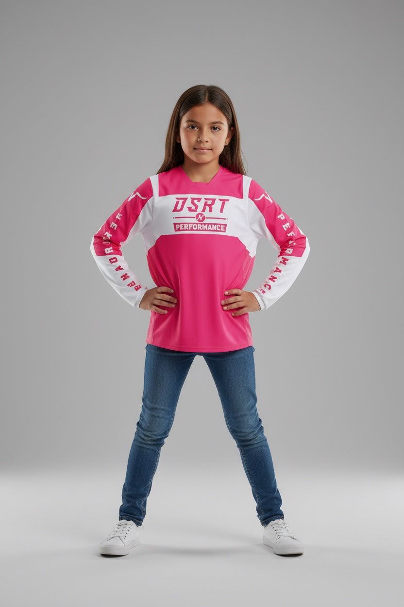 CLASSIC Pink Moto Jersey Youth