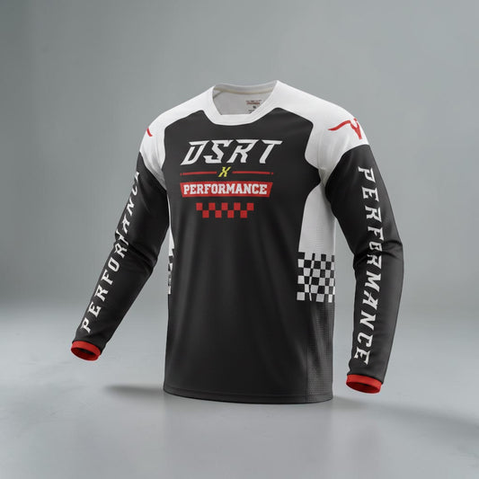 WHITE VELOCITY Moto Jersey Youth