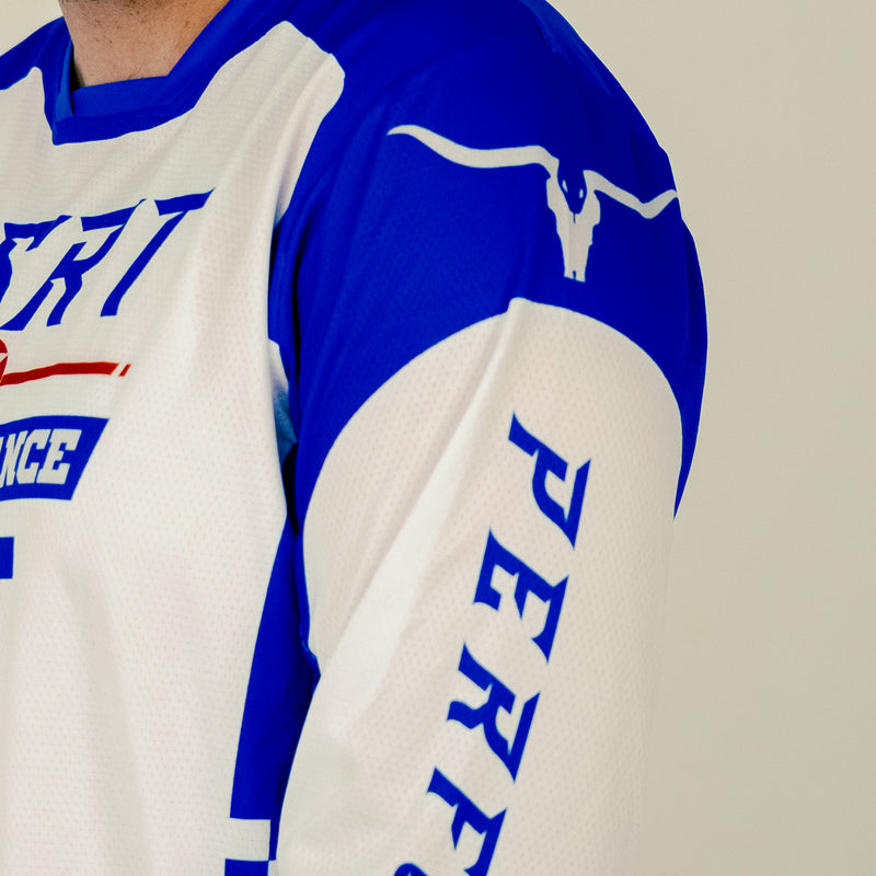 BLUE X VELOCITY Moto Jersey