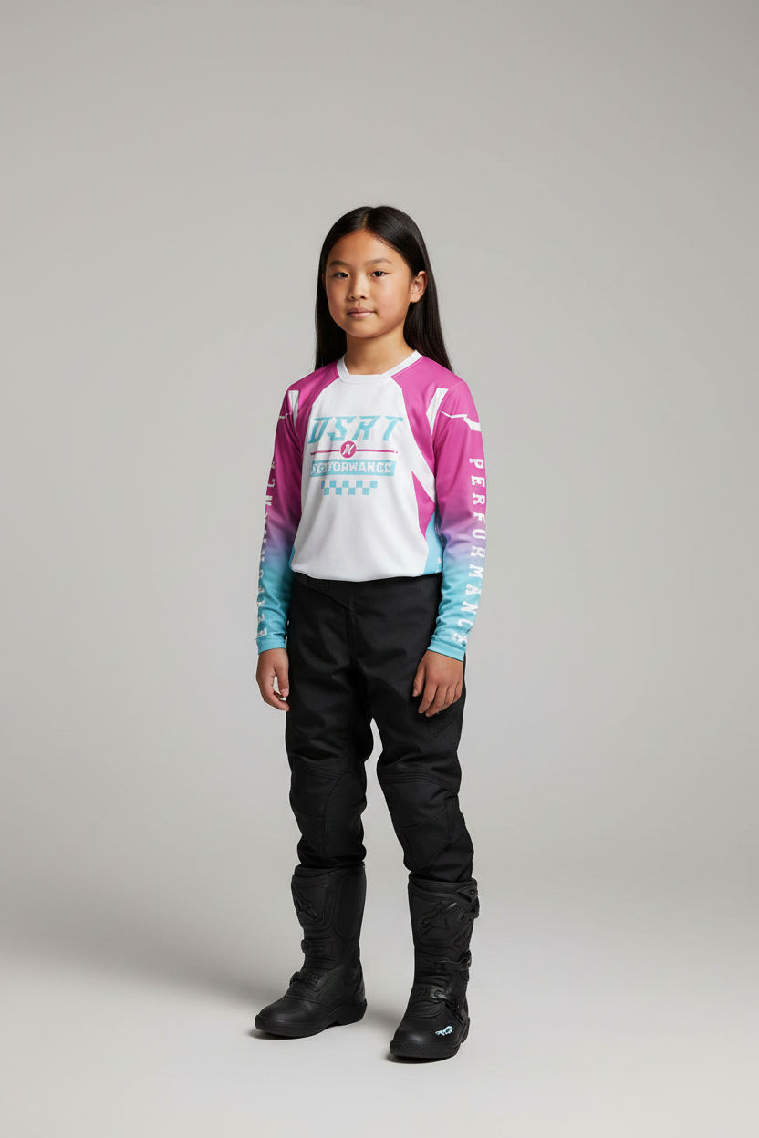 X-Treme Pink Rush Moto Jersey Youth