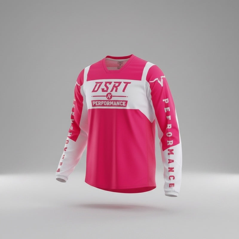 "CLASSIC" Pink Moto Jersey Youth